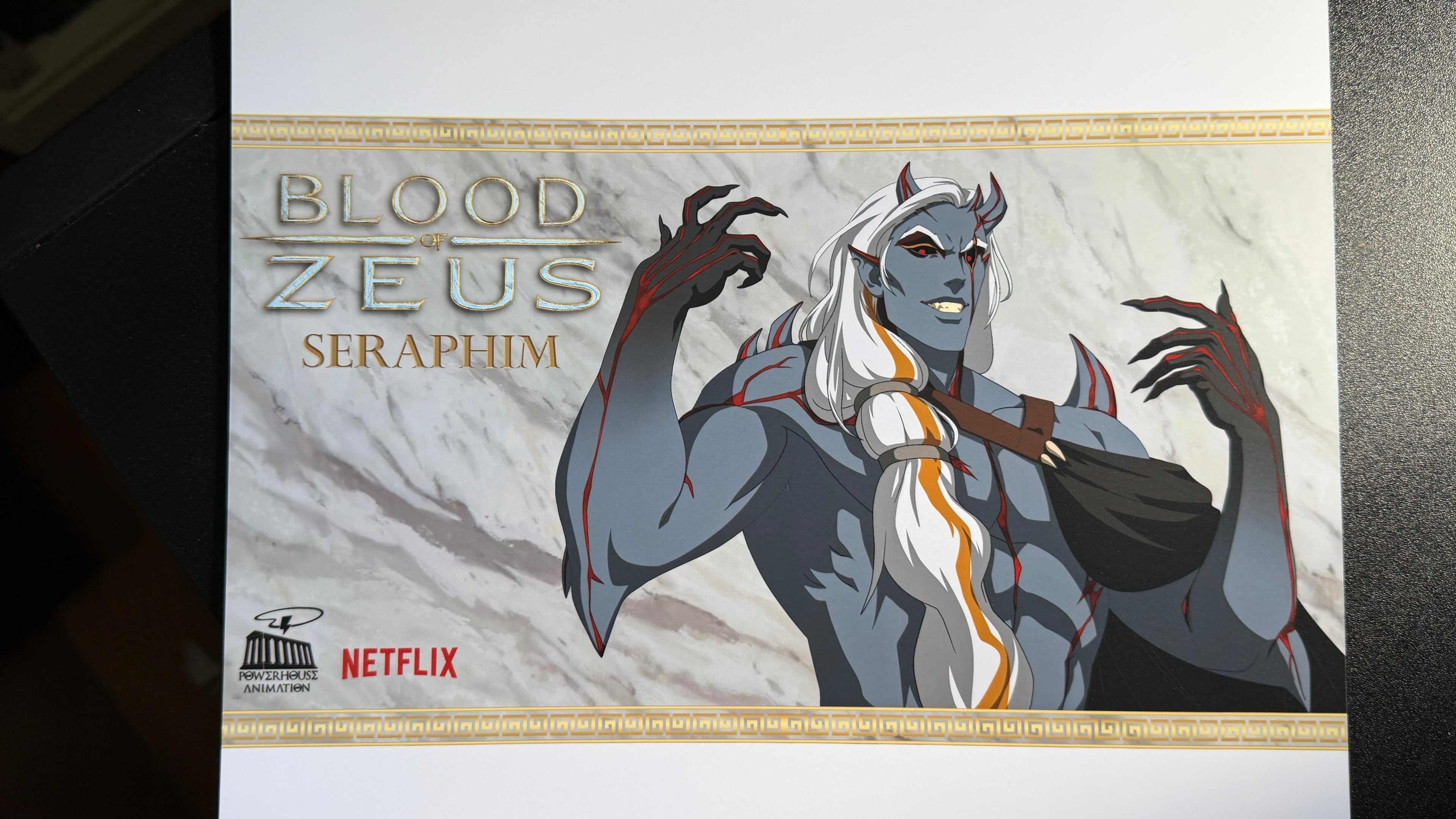 NETFLIX BLOOD OF ZEUS - SERAPHIM - AUTOGRAPHED 8X10 - ELIAS TOUFEXIS